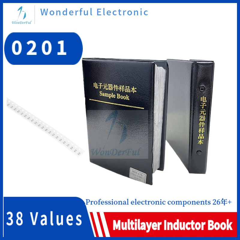 SMD Multilayer Ceramic Inductor Kit 0201 Chip Inductance Assorted Kit Sample Book 0402 0603 0805 1206
