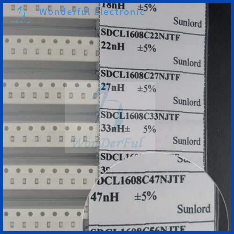 SMD Multilayer Ceramic Inductor Kit 1206 Chip Inductance Assorted Kit Sample Book 0201 0402 0603 0805